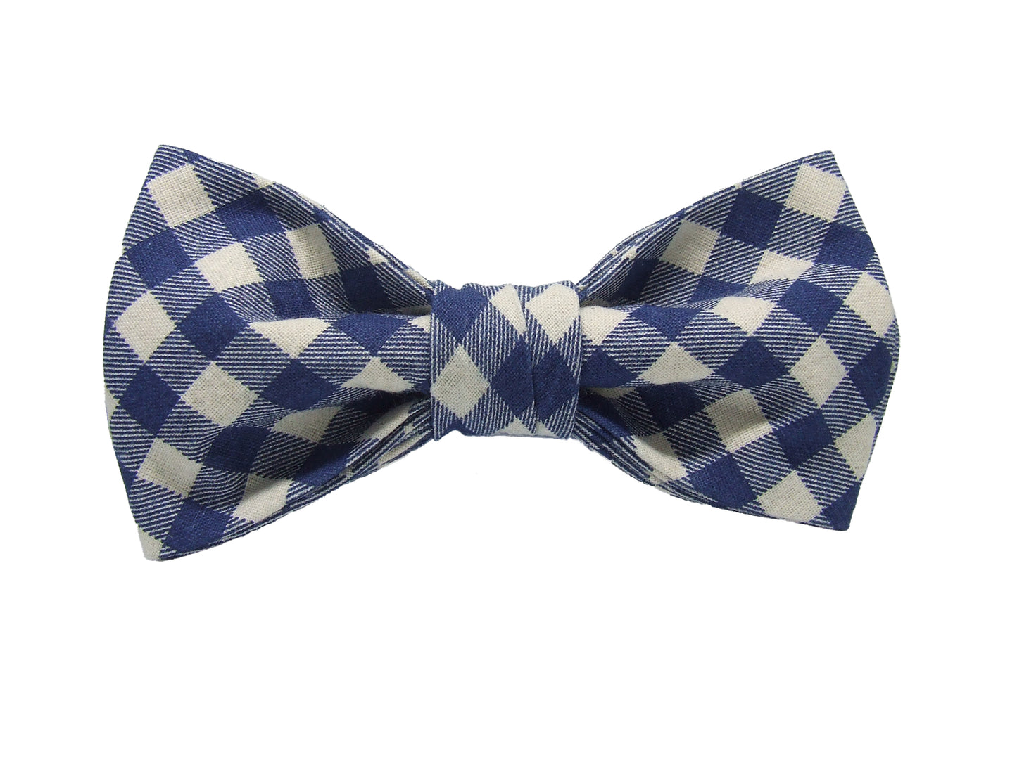 Strikje ruiten blauw