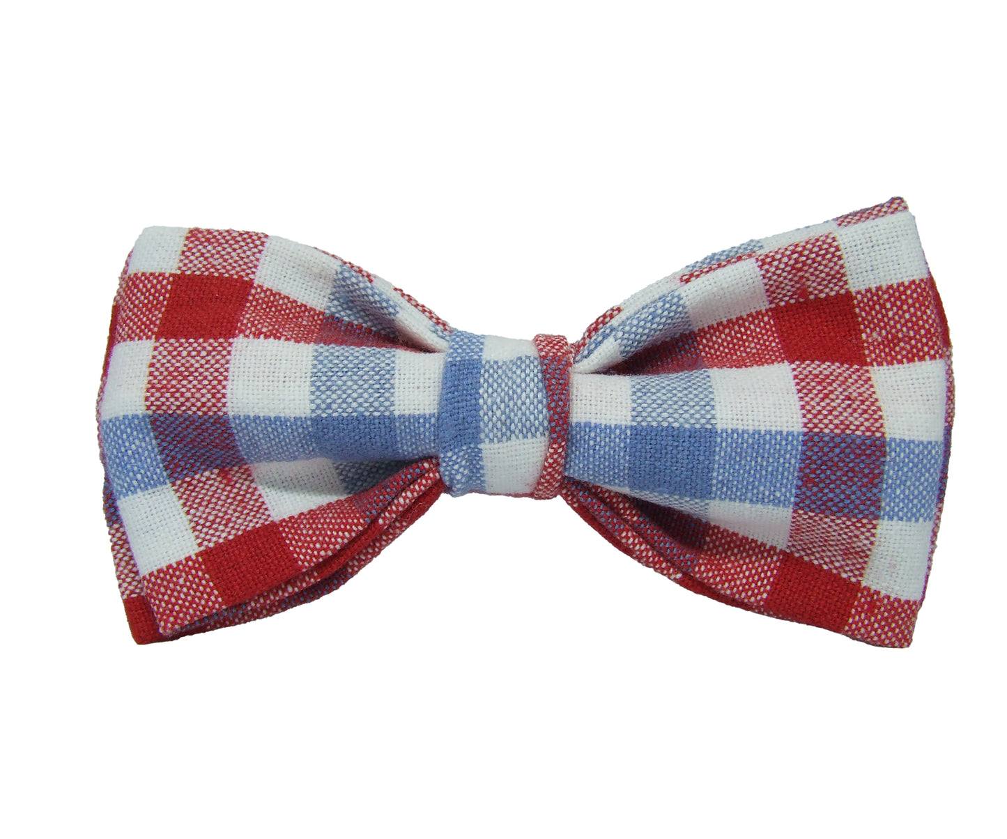 Hondenstrikje rood wit blauw op witte achtergrond