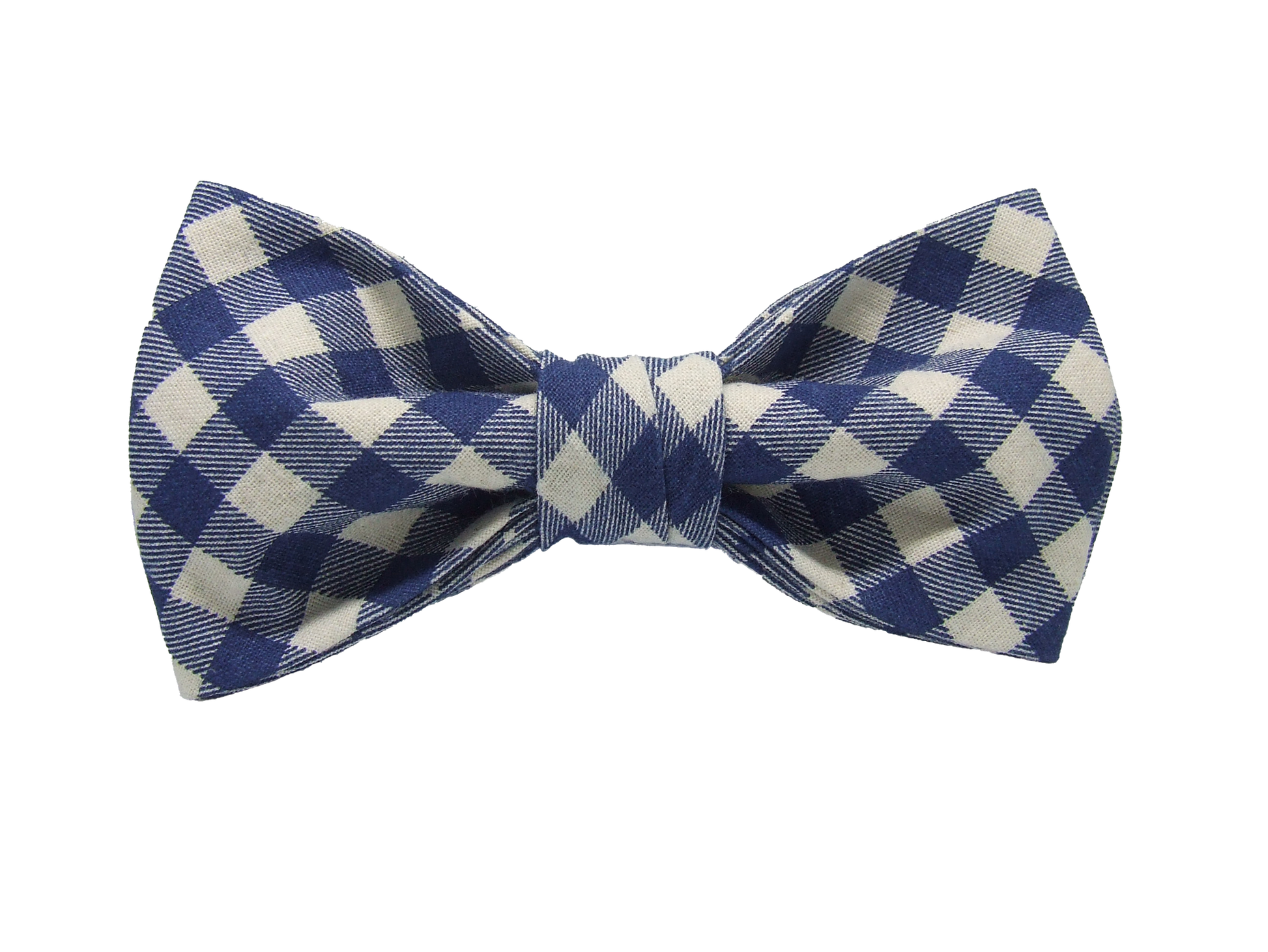 Vlinderdas geruit blauw